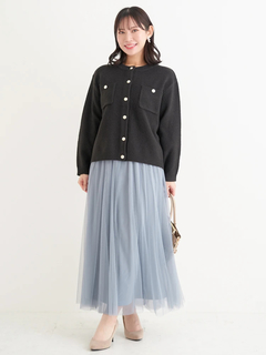 Re-J＆SUPURE(リジェイ＆スプル) |クルーネックカノコラメニットカーディガン