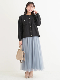 Re-J＆SUPURE(リジェイ＆スプル) |クルーネックカノコラメニットカーディガン