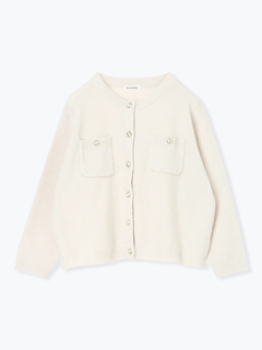 Re-J＆SUPURE(リジェイ＆スプル) |クルーネックカノコラメニットカーディガン