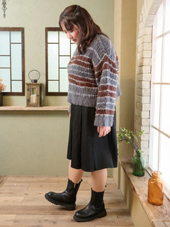 Re-J＆SUPURE(リジェイ＆スプル) |【Komachiコラボ】ボーダーニットトップス