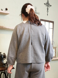 Re-J＆SUPURE(リジェイ＆スプル) |【Komachiコラボ】ふくれジャガードレース襟プルオーバー（セットアップ可）