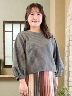 Re-J＆SUPURE(リジェイ＆スプル) |【Komachiコラボ】ふくれジャガードレース襟プルオーバー（セットアップ可）