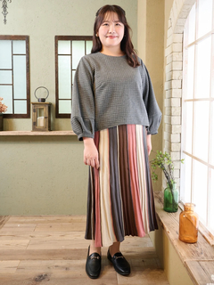 Re-J＆SUPURE(リジェイ＆スプル) |【Komachiコラボ】ふくれジャガードレース襟プルオーバー（セットアップ可）