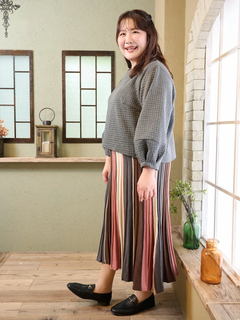 Re-J＆SUPURE(リジェイ＆スプル) |【Komachiコラボ】ふくれジャガードレース襟プルオーバー（セットアップ可）