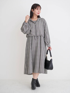 SET]ウエストリボンビスチェ×ワイドパンツ×プチハイネックインナー