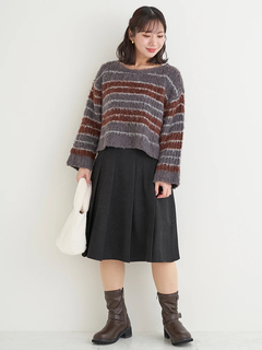 Re-J＆SUPURE(リジェイ＆スプル) |【Komachiコラボ】膝丈プリーツスカート