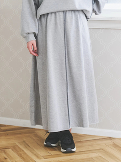 Re-J＆SUPURE(リジェイ＆スプル) |配色ステッチAラインスウェットスカート