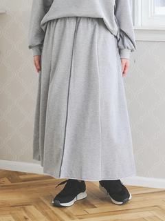 Re-J＆SUPURE(リジェイ＆スプル) |配色ステッチAラインスウェットスカート