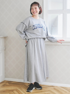 Re-J＆SUPURE(リジェイ＆スプル) |配色ステッチAラインスウェットスカート