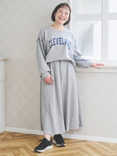 Re-J＆SUPURE(リジェイ＆スプル) |配色ステッチAラインスウェットスカート