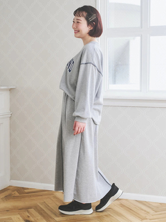 Re-J＆SUPURE(リジェイ＆スプル) |配色ステッチAラインスウェットスカート