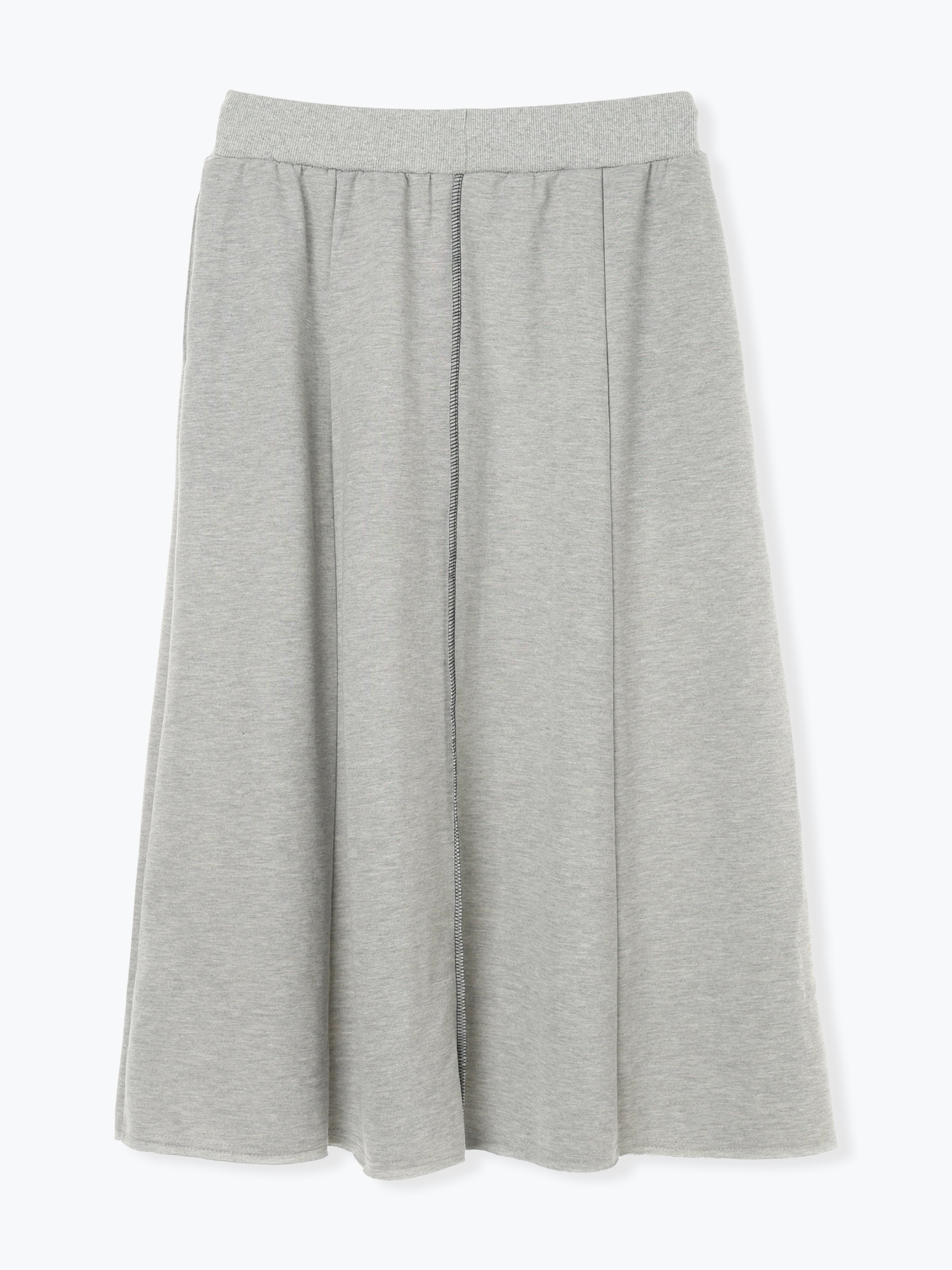 配色ステッチAラインスウェットスカート（大きいサイズ・ぽっちゃり