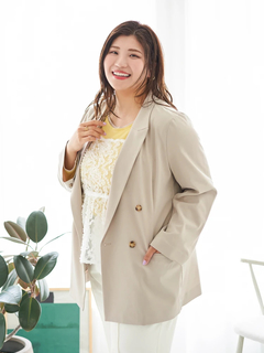 Re-J＆SUPURE(リジェイ＆スプル) |【Sasaki Mikiコラボ】ストレッチツイル Wテーラードジャケット