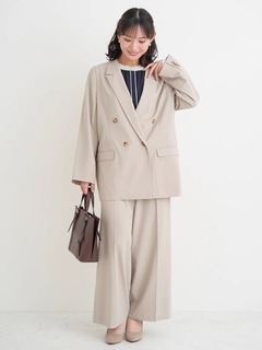 Re-J＆SUPURE(リジェイ＆スプル) |【Sasaki Mikiコラボ】ストレッチツイル Wテーラードジャケット