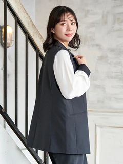 Re-J＆SUPURE(リジェイ＆スプル) |【Wクロス】テーラードベスト(セットアップ可)