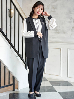 Re-J＆SUPURE(リジェイ＆スプル) |【Wクロス】テーラードベスト(セットアップ可)