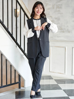 Re-J＆SUPURE(リジェイ＆スプル) |【Wクロス】テーラードベスト(セットアップ可)