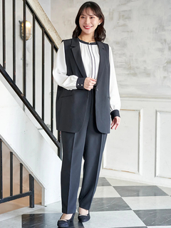 Re-J＆SUPURE(リジェイ＆スプル) |【Wクロス】テーラードベスト(セットアップ可)