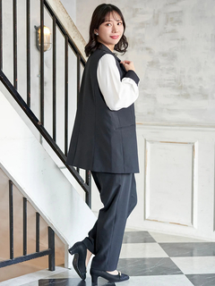 Re-J＆SUPURE(リジェイ＆スプル) |【Wクロス】テーラードベスト(セットアップ可)