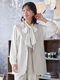 Re-J＆SUPURE(リジェイ＆スプル) |【Wクロス】テーラードベスト(セットアップ可)