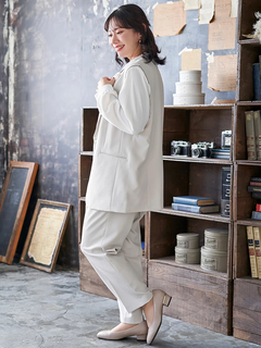 Re-J＆SUPURE(リジェイ＆スプル) |【Wクロス】テーラードベスト(セットアップ可)