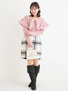 Re-J＆SUPURE(リジェイ＆スプル) |ケープドッキングオフショルダー風ニットプルオーバー