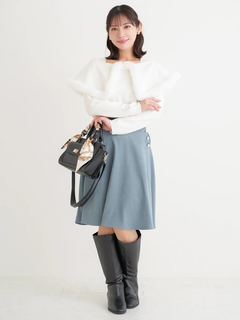 Re-J＆SUPURE(リジェイ＆スプル) |ケープドッキングオフショルダー風ニットプルオーバー