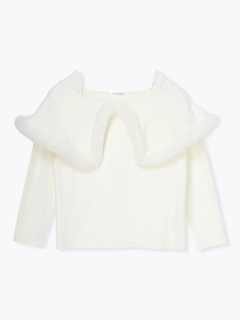 Re-J＆SUPURE(リジェイ＆スプル) |ケープドッキングオフショルダー風ニットプルオーバー