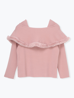 Re-J＆SUPURE(リジェイ＆スプル) |ケープドッキングオフショルダー風ニットプルオーバー