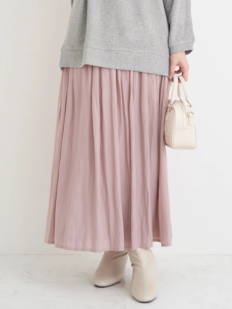 Re-J＆SUPURE(リジェイ＆スプル) |サテンギャザースカート