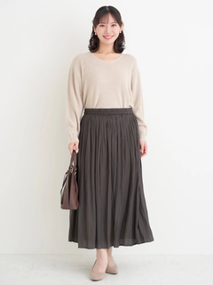 Re-J＆SUPURE(リジェイ＆スプル) |サテンギャザースカート