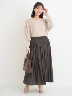 Re-J＆SUPURE(リジェイ＆スプル) |サテンギャザースカート