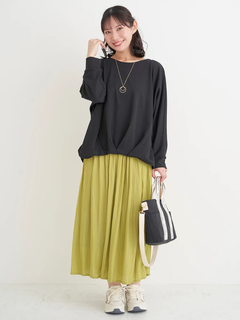 Re-J＆SUPURE(リジェイ＆スプル) |サテンギャザースカート