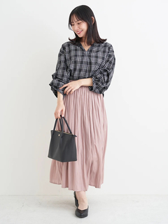 Re-J＆SUPURE(リジェイ＆スプル) |サテンギャザースカート