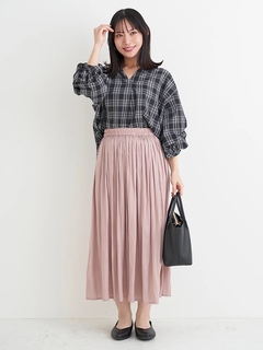 Re-J＆SUPURE(リジェイ＆スプル) |サテンギャザースカート