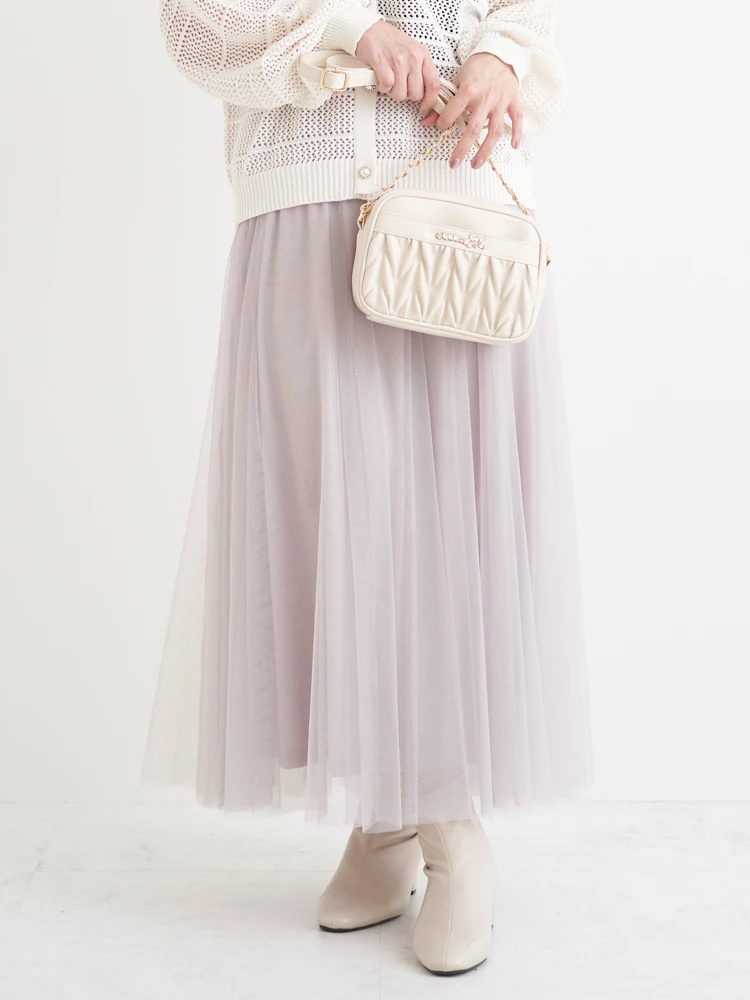 Re-J＆SUPURE(リジェイ＆スプル) |チュールロングスカート