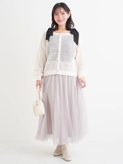 Re-J＆SUPURE(リジェイ＆スプル) |チュールロングスカート