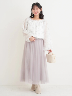 Re-J＆SUPURE(リジェイ＆スプル) |チュールロングスカート