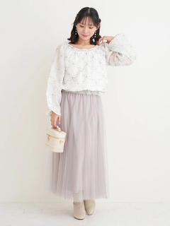 Re-J＆SUPURE(リジェイ＆スプル) |チュールロングスカート