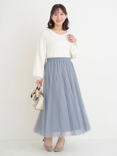 Re-J＆SUPURE(リジェイ＆スプル) |チュールロングスカート