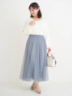 Re-J＆SUPURE(リジェイ＆スプル) |チュールロングスカート