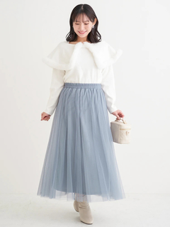 Re-J＆SUPURE(リジェイ＆スプル) |チュールロングスカート