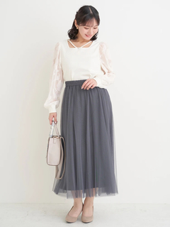 Re-J＆SUPURE(リジェイ＆スプル) |チュールロングスカート