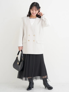 Re-J＆SUPURE(リジェイ＆スプル) |チュールロングスカート