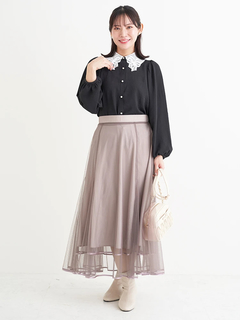 Re-J＆SUPURE(リジェイ＆スプル) |チュールパイピングマーメイドスカート