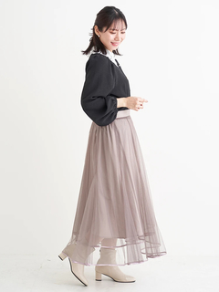 Re-J＆SUPURE(リジェイ＆スプル) |チュールパイピングマーメイドスカート