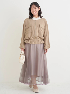 Re-J＆SUPURE(リジェイ＆スプル) |チュールパイピングマーメイドスカート