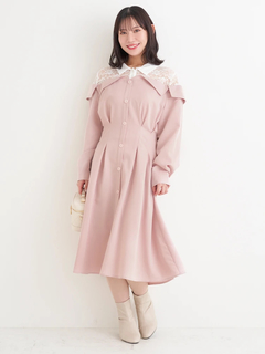 Re-J＆SUPURE(リジェイ＆スプル) |【WEB限定】レースオフショルドッキングワンピース