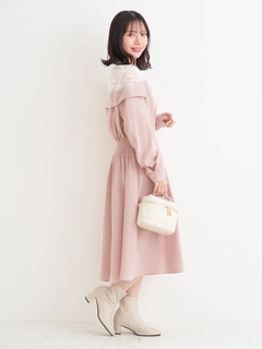 Re-J＆SUPURE(リジェイ＆スプル) |【WEB限定】レースオフショルドッキングワンピース