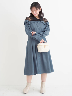 Re-J＆SUPURE(リジェイ＆スプル) |【WEB限定】レースオフショルドッキングワンピース